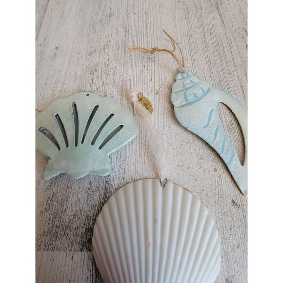 Seashell conch Shell Beach variety ornament Xmas unique set - Picture 8 of 8
